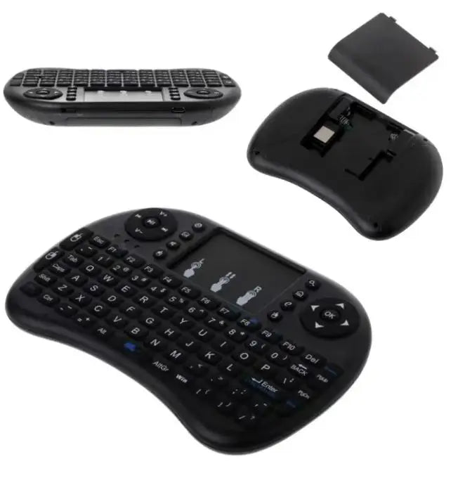 Mini teclado USB com LED e touchpad compatível com Smart TV PC PS3 Design compacto Ergonomia alta sensibilidade para jogos