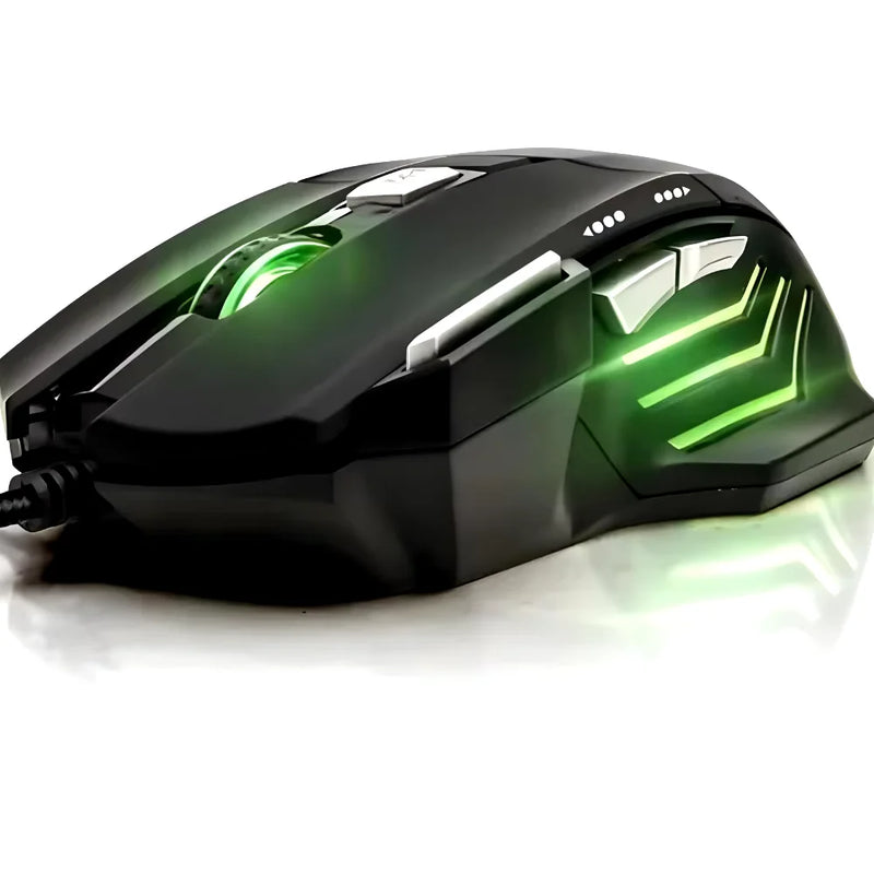 Mouse Gamer Laser Led Usb 7 Botões Profissional