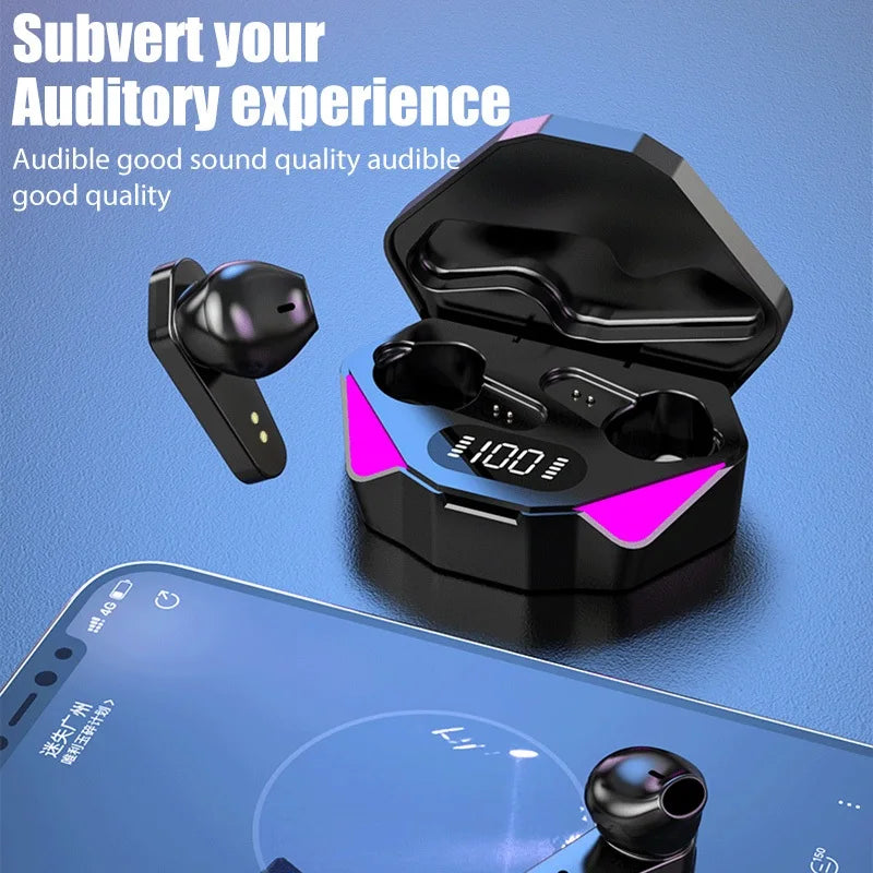 X15 TWS Fones De Ouvido Bluetooth 5.0 Sem Fio Estéreo Surround Anti-Atraso Para Jogos, Cancelamento de Ruido Com Microfone