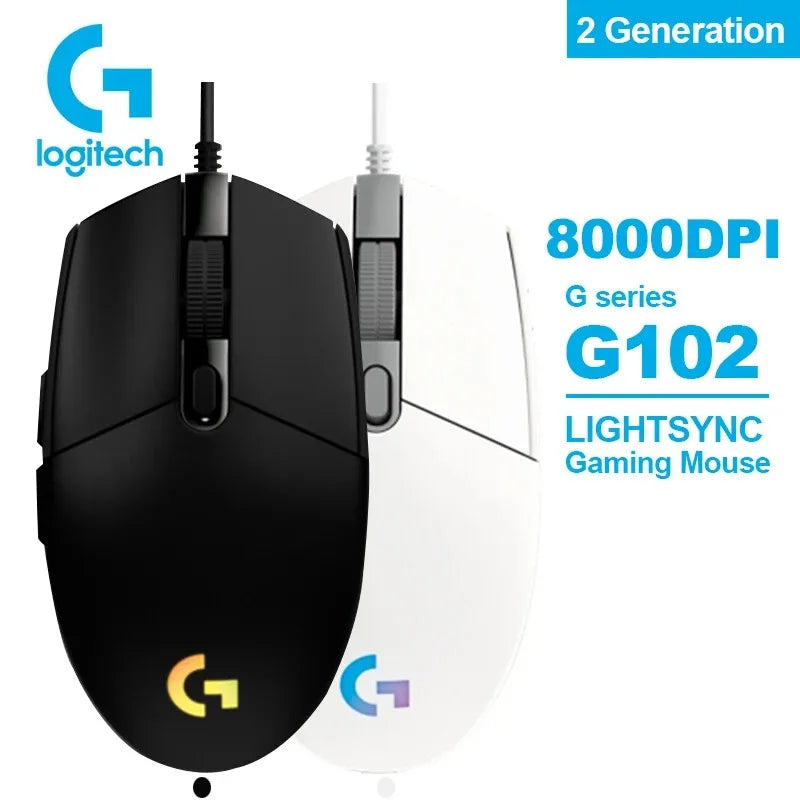 Logitech G102 Mouse Gamer Wireless 2.4G HERO Engine 8000 DPI