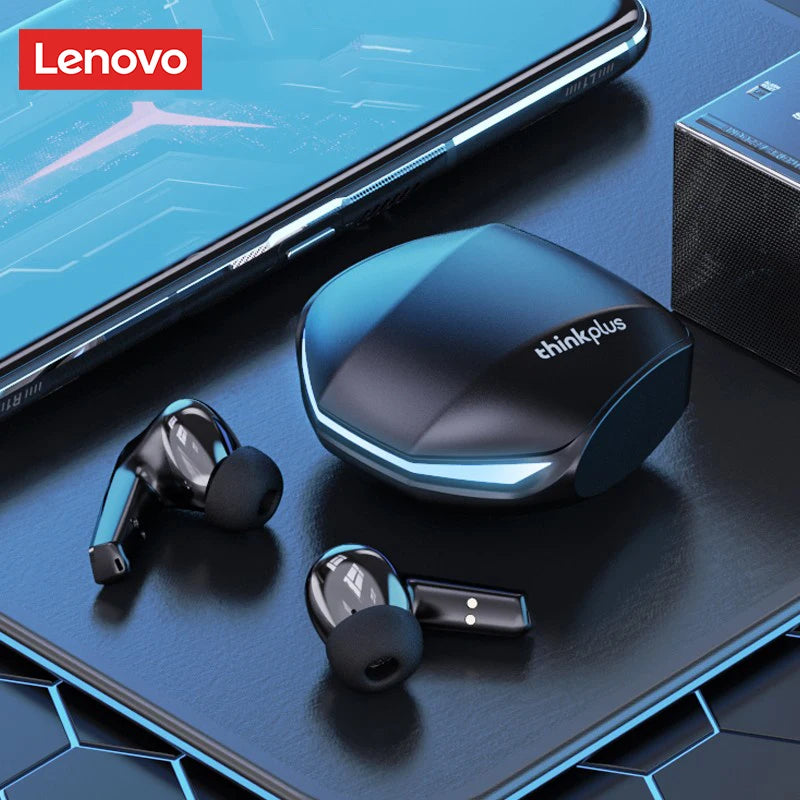 Fone de Ouvido Bluetooth Lenovo GM2 Pro 5.3 Sem Fio, Earbuds de Baixa Latência, Chamadas em HD, Modo Duplo, Headset Gamer com Microfone