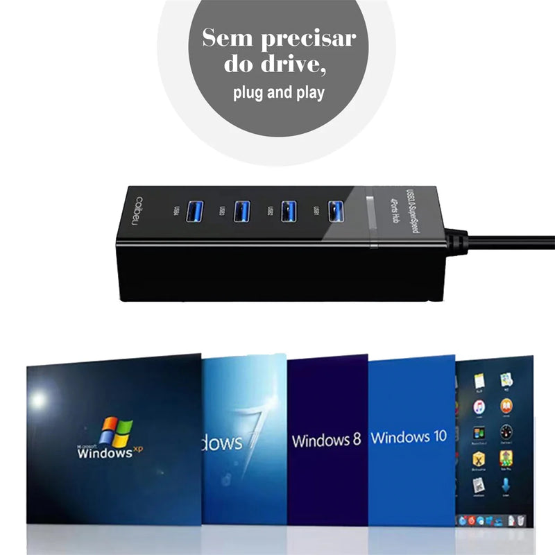 Hub USB 4 portas