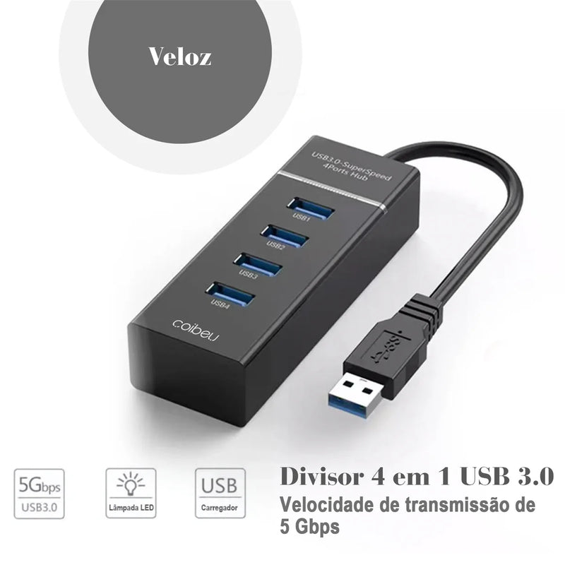 Hub USB 4 portas