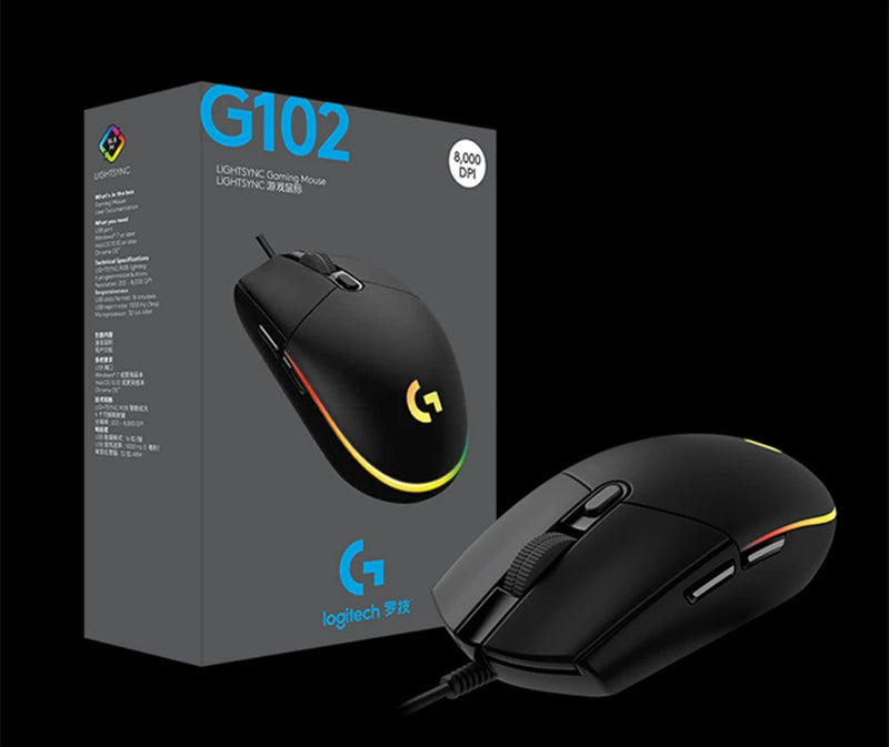 Logitech G102 Mouse Gamer Wireless 2.4G HERO Engine 8000 DPI