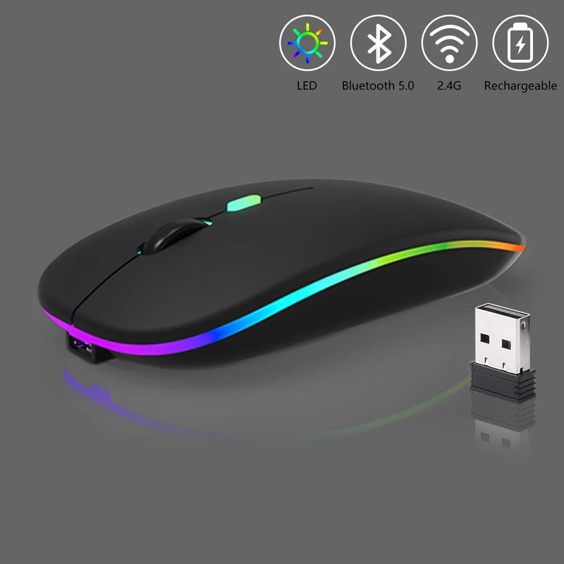 Bettdow Mouse Sem Fio Wireless 2400DPI 2,4GHz Bluetooth Mouse