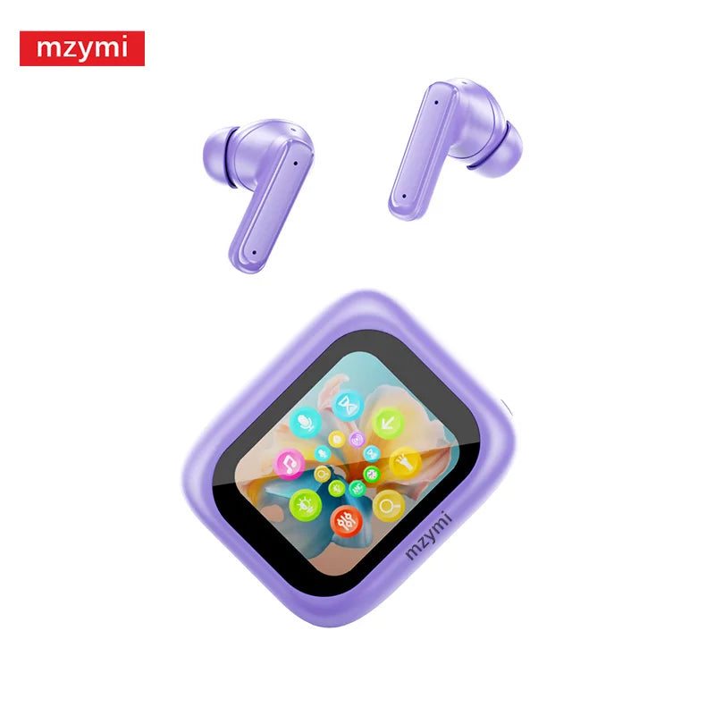 mzymi E18 Pro Fones de Ouvido Sem Fio ANC Bluetooth 5.4, Fones Esportivos à Prova d'Água, Headset In-Ear com Microfone para XIAOMI