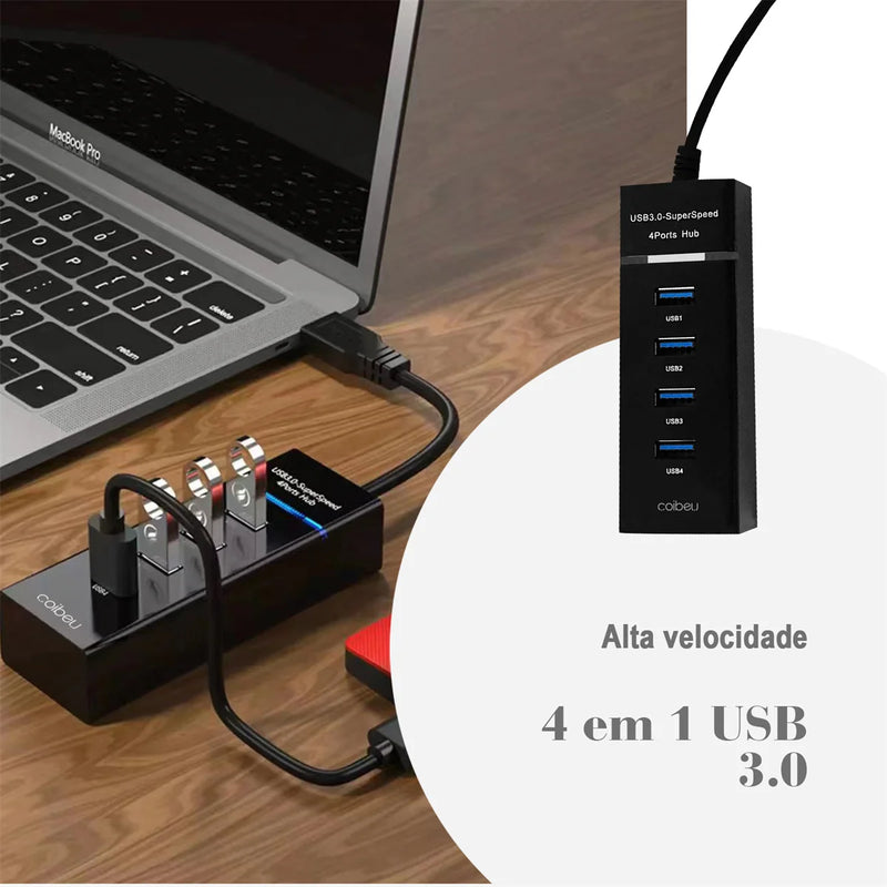 Hub USB 4 portas