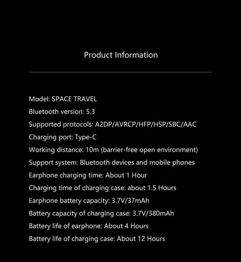 MOONDROP-Viagem Espacial TWS Fone De Ouvido, Cancelamento De Ruído, Verdadeiro Estéreo Sem Fio, Bluetooth 5.3