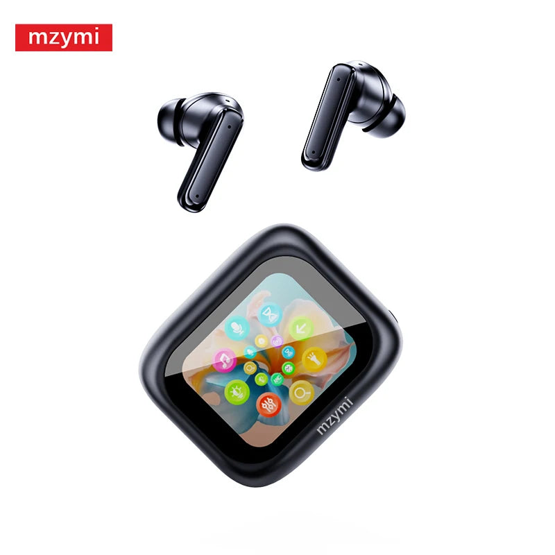 mzymi E18 Pro Fones de Ouvido Sem Fio ANC Bluetooth 5.4, Fones Esportivos à Prova d'Água, Headset In-Ear com Microfone para XIAOMI