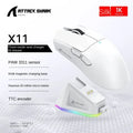 Attack Shark X2/X6/X11 Bluetooth Mouse,Tri-Mode Connection,RGB Touch Magnetic Charging Base,Macro Gaming Mouse mouse wireless