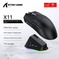 Attack Shark X2/X6/X11 Bluetooth Mouse,Tri-Mode Connection,RGB Touch Magnetic Charging Base,Macro Gaming Mouse mouse wireless