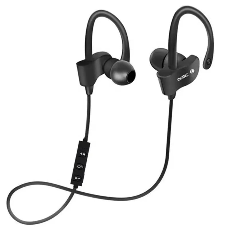 À prova d'água sem fio Bluetooth Headphone, Música Esporte Fones De Ouvido Stereo Bass Headset com Microfone Todos Smartphone